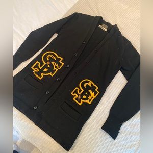 Rare 50’s Vintage Californian Official Award Cardigan 100% Virgin Wool SF